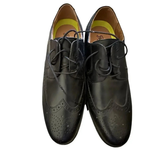 Florsheim Comfortech Ortholite Black Leather Medfield Wingtip Oxford Shoes 11eee - Picture 6 of 7